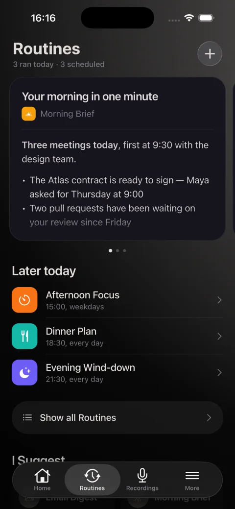 Nora — routines